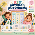 Kit Rutinas y Autonomía | Menos discusiones, más independencia