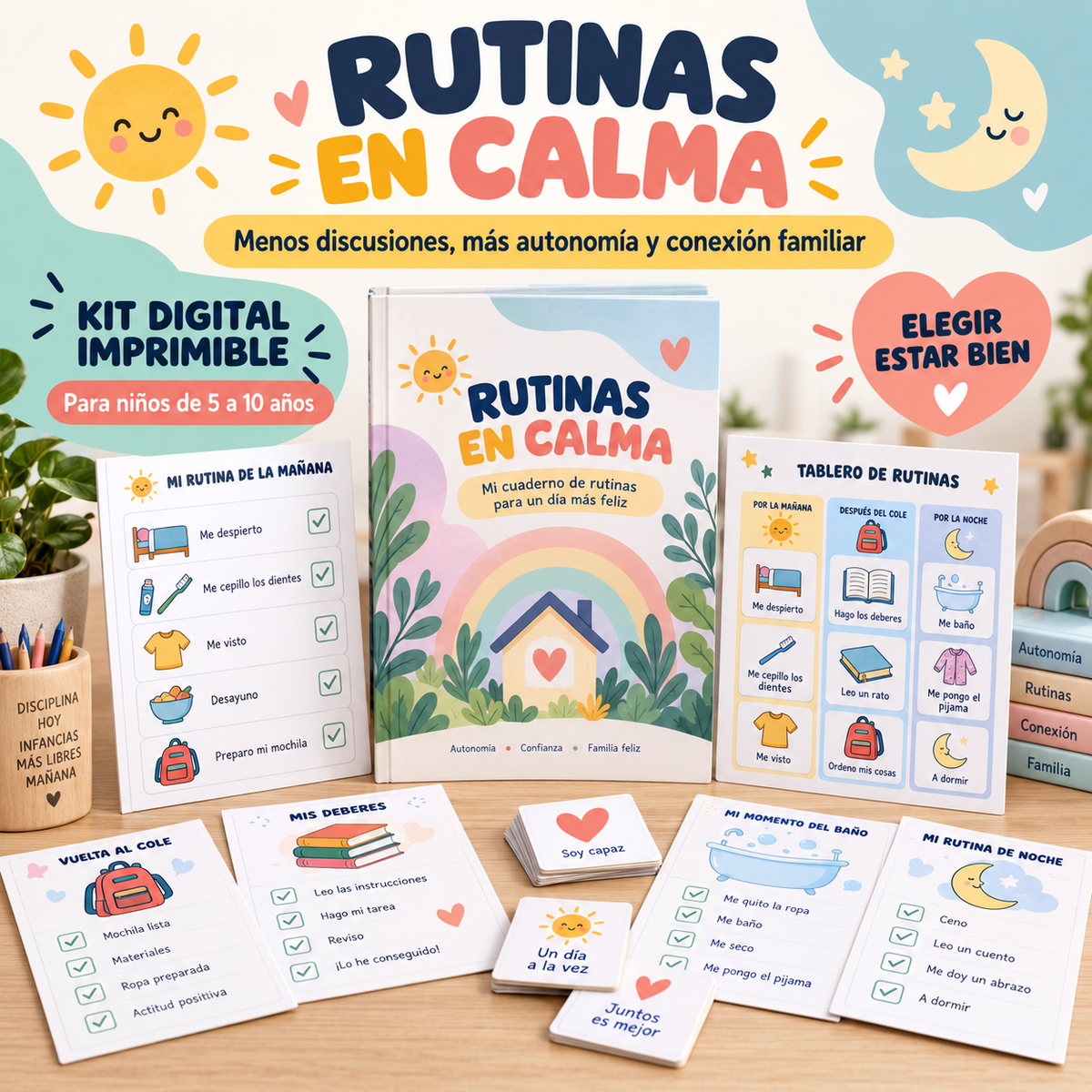 Kit Rutinas y Autonomía de Elegir Estar Bien