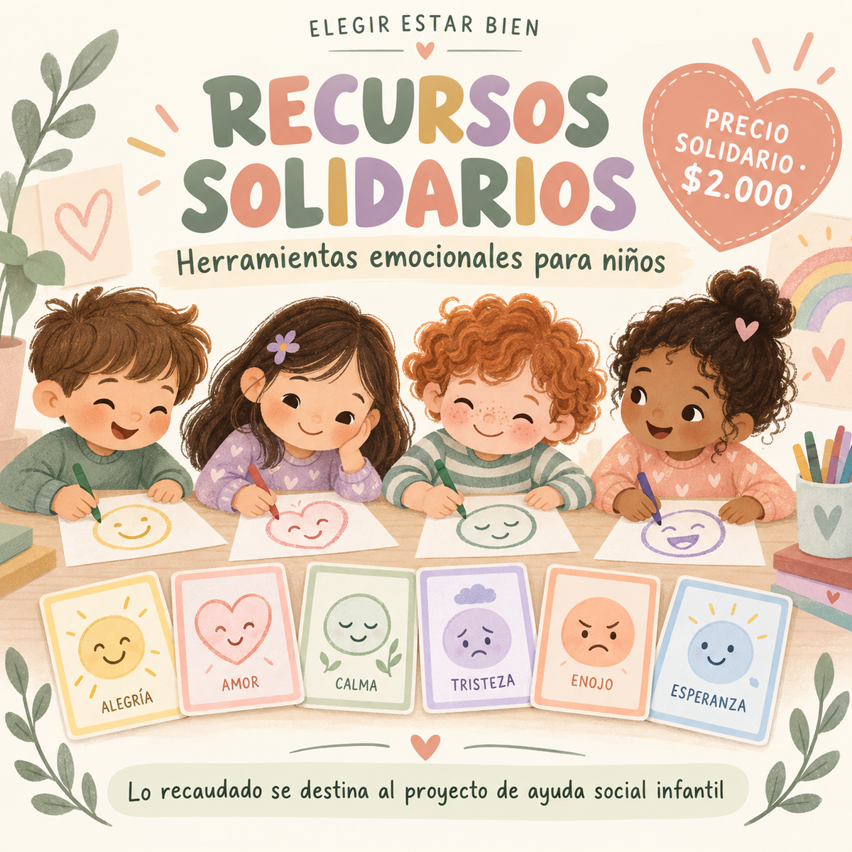 Recursos solidarios para niños - $2.000