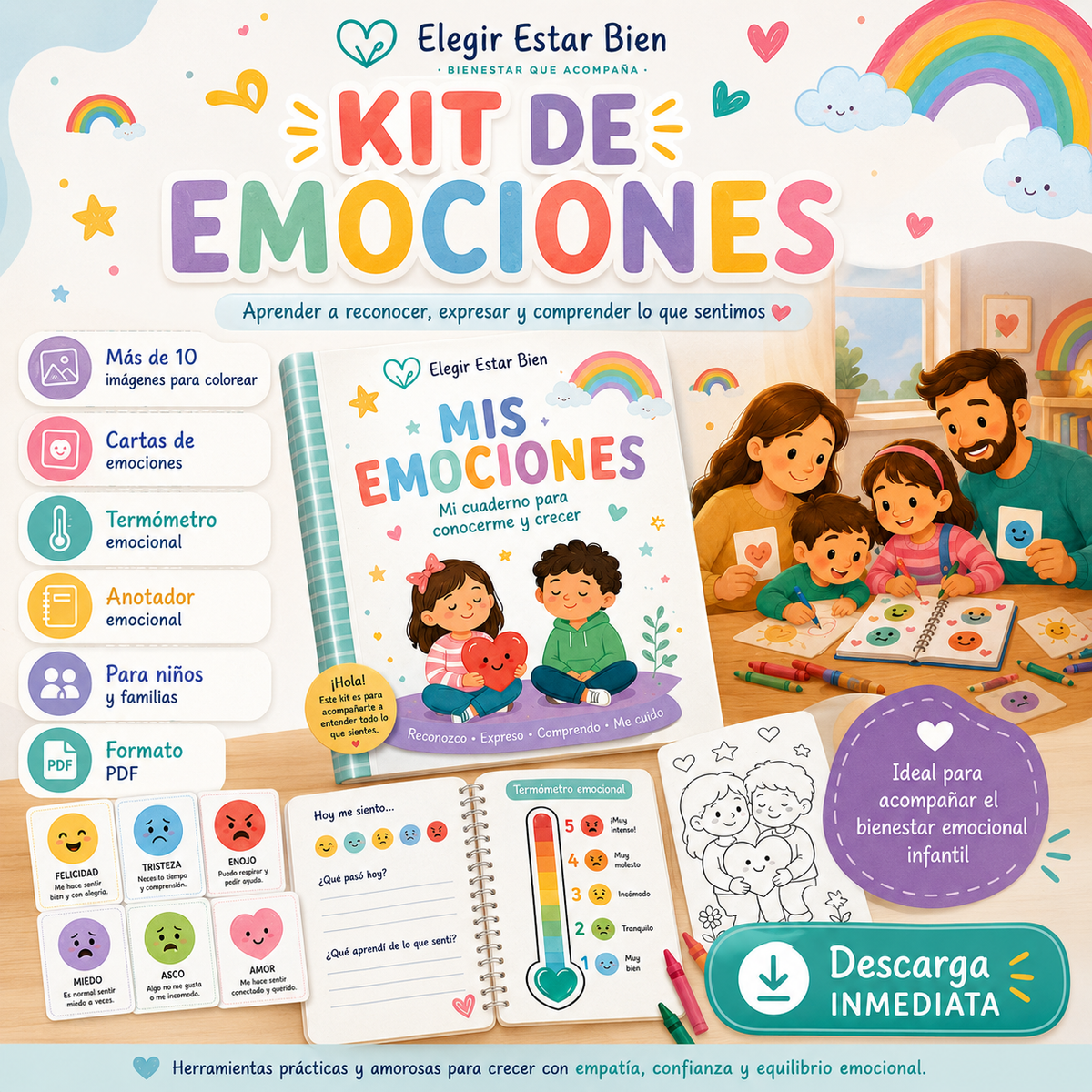 Kit Emociones y Calma de Elegir Estar Bien